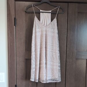 Geometric Patterned Spaghetti Strap Dress